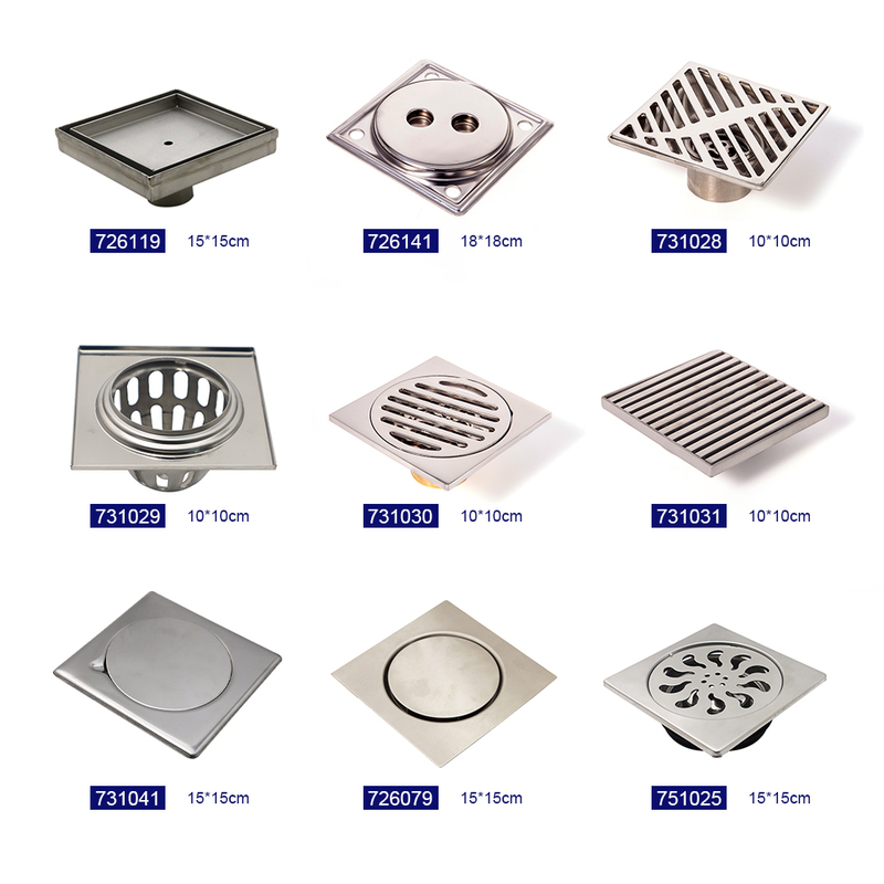 Bathroom Accessories Square Floor Drain with