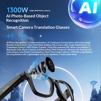 Nouvelles lunettes intelligentes W620 Pro 13MP avec traduction IA, capture photo/vidéo, partage d'images, double réduction de bruit, étanchéité IP66