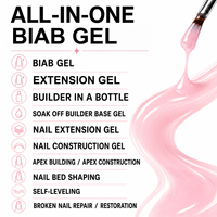 Gel Constructor de Uñas en Botella (BIAB) de Alta Calidad Profesional, Libre de HEMA y TPO, para Extensión de Uñas
