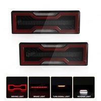 YBJ, accesorios para coche, luces traseras LED de humo rojo para Land Cruiser FJ76 LC78, montaje de lámpara trasera 2007-2021 LC79, luz trasera LED