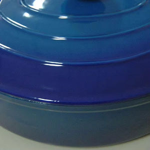 Casserole en <span class=keywords><strong>fonte</strong></span> avec revêtement en émail violet Ensembles de batterie de cuisine avec casserole en <span class=keywords><strong>fonte</strong></span> de forme <span class=keywords><strong>ronde</strong></span> à double poignée - Product Image 6