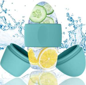 Molde de silicona para cubitos de hielo para belleza facial y terapia de frío - Bandeja reutilizable para reducción de arrugas, cuidado de la piel y alivio de lesiones - Product Image 1