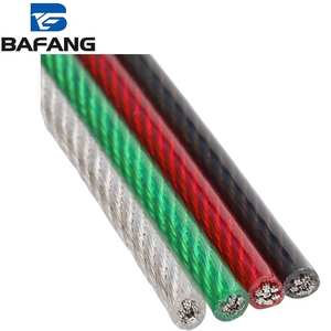 Трос из нержавеющей стали 304/<span class=keywords><strong>316</strong></span>/304L/316L с покрытием, глянцевой поверхностью и низкой ценой - Product Image 1