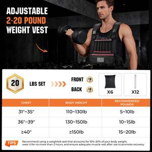 Chaleco Táctico Personalizado al por Mayor, de Poliéster Resistente, con Peso Ajustable, para Entrenamiento de Fuerza y Fitness - Product Image 5