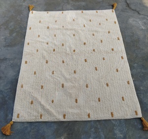 Alfombra para Área de Juegos Infantil, 100% Algodón, Diseño de Lunares, Gruesa (2.5 cm), Acolchada, Lavable - Product Image 3