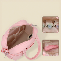 Ensemble de sac à langer 3-en-1 de voyage tout-en-un pour bébé, sac fourre-tout en polyester résistant à l'eau avec matelas à langer et pochette de poignet portable