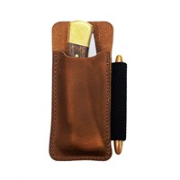 Étui en cuir Crazy Horse pour outils EDC, clip de ceinture, étui pour couteau Buck 110 Space Pen