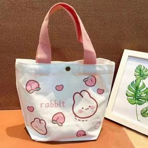 DLBZ Wholesale Eco-friendly Heavy Duty Plain Lady Reusable Custom Cute <b>Canvas</b> <b>Handbag</b> with Rope Button Closure Biodegradable - Product Image 6