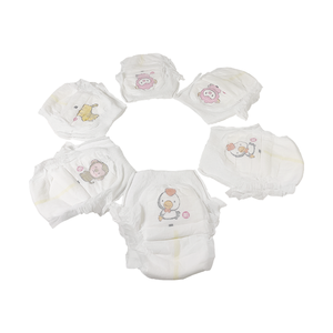 Couches-culottes jetables pour bébé de haute qualité, douces, à taille élastique, avec feuille arrière respirante et motif imprimé, douces et respirantes - Product Image 1