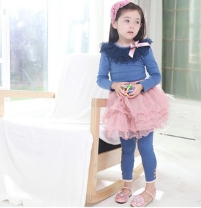Vêtements pour enfants en gros, t-shirt à manches longues mignon avec nœud pour filles, provenant d'un fournisseur chinois - Product Image 4