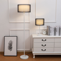 Lampadaire nordique salon canapé côté américain rétro lumière luxe chambre étude lampadaire Vertical
