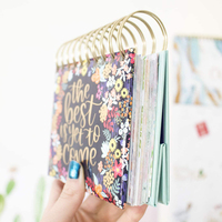 Calendrier de bureau personnalisé à ressort en spirale, 366 jours, citations inspirantes quotidiennes