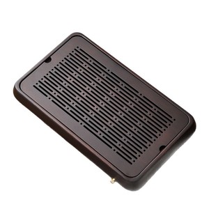 Bandeja de té pequeña de bambú al por mayor, bandeja de té doméstica, platillo de drenaje para té, bandeja pequeña Moying para té, juego de té - Product Image 2