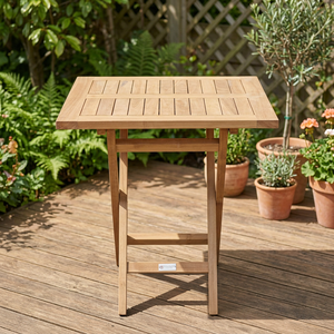 Ensemble de table à manger carrée pliante en bois massif, durable, écologique, design moderne minimaliste, 4 places, meubles pour la maison - Product Image 3