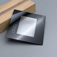 Plaque en verre trempé noir de haute qualité pour appareils électroménagers de cuisine, usage extérieur solaire, compatible avec cuisinière à induction et plaque de cuisson.