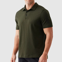 ZM-1420 Polo de golf sérigraphié de haute qualité Polo ultra respirant pour hommes avec boutons pression