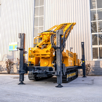 Machine de forage rotatif hydraulique sur chenilles 300 m de profondeur puits d'eau avec moteur de pompe et composants du noyau du moteur