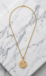 Collier pendentif personnalisé Nyame <span class=keywords><strong>Ye</strong></span> Ohene Adinkra, plaqué or 18 carats, acier inoxydable, bijoux symboles africains unisexe, résistant à l'eau - Product Image 4