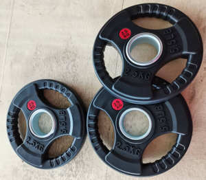 Plaques de poids traditionnelles à trois trous Plaques de poids pour salle de sport - Product Image 4