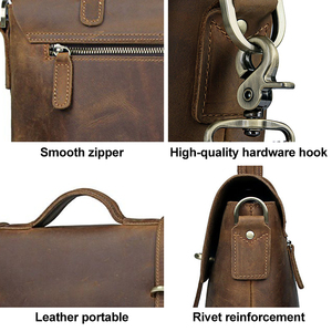 J.M.D nuovo arrivo spalla Unisex Business Laptop <span class=keywords><strong>avvocato</strong></span> uomo tasca grande forma personalizzata slip in pelle pieno fiore - Product Image 4