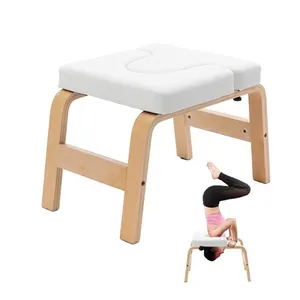 Multi-Function Bench Wooden Headstand Invert Yoga Stool