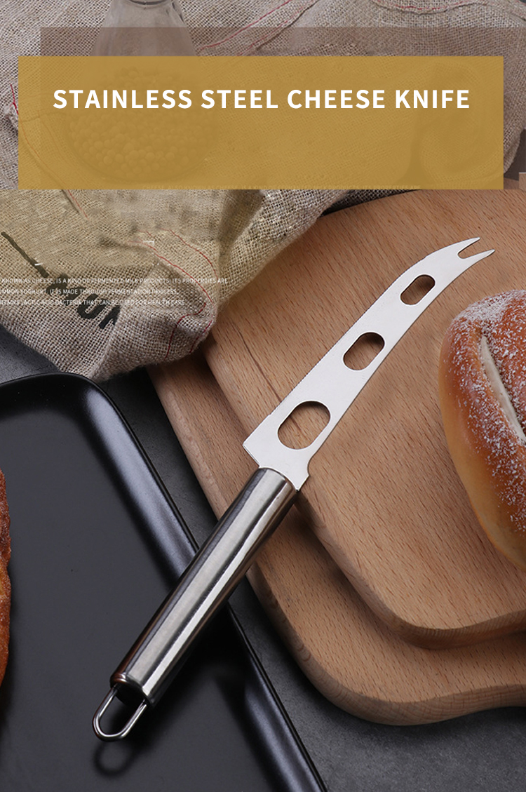 Best Seller High Quality Butter Knife & Fork Kitchen Tools Cheese Slicer Cutter Multi-function Stainless Steel Cheese Knife