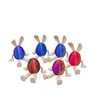 Modello di Uovo di Coniglio Stampato in 3D Linda, Giocattolo Pasquale per Bambini, Divertente <span class=keywords><strong>e</strong></span> Flessibile, <span class=keywords><strong>Angelo</strong></span> <span class=keywords><strong>e</strong></span> <span class=keywords><strong>Diavolo</strong></span> in Cristallo, Giocattolo Uovo di Pasqua Stampato in 3D - Product Image 1