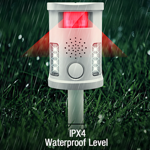 Outdoor Tier verscheuchen Pir Sensor elektronische starke Blitz Alarm Sound Maus Schädling Hund Katze Ultraschall Vogel <span class=keywords><strong>Repeller</strong></span> - Product Image 5