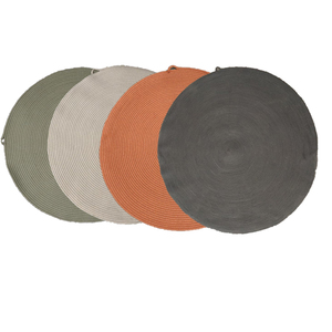 Tappeto di corda naturale artigianale moderno che irradia struttura tessuto solido motivo esterno adatto - Product Image 5