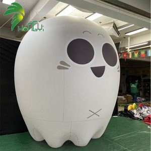 ฮาโลวีนสวนสนุกตกแต่งสีขาวน่ากลัวพองผี LED <span class=keywords><strong>Ghostbusters</strong></span> พองสําหรับกิจกรรมกลางแจ้ง - Product Image 4