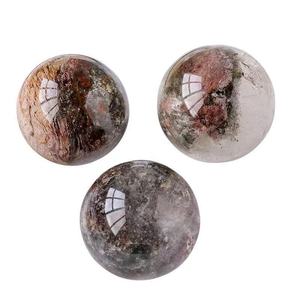 Venta al por mayor de esferas de cuarzo fantasma pulido para jardín, piedras semipreciosas, bolas de piedra para bricolaje, decoración del hogar, regalo, cristal curativo - Product Image 5