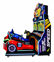LeChuang Machine de jeu de course automobile commerciale à monnayeur, simulateur de conduite avec composants en plastique pour centres de jeux intérieurs
