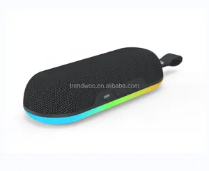Speaker Bluetooth LED tahan air magnetik, pengeras suara dengan lampu RGB warna-warni untuk kereta golf dan sepeda