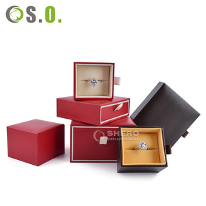 Boîte d'emballage de bijoux de luxe avec logo personnalisé, boîte à bijoux en cuir synthétique de luxe, boîte à bijoux en papier - Product Image 6