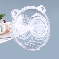Boîte d'emballage transparente jetable pour gâteaux, boîte en plastique transparente, boîte à dessert, conteneur à dessert en plastique