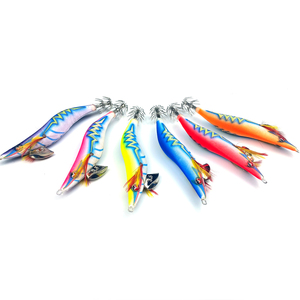 Señuelo de pesca artificial de camarón de madera con molde Yo-Zuri, material importado de Japón, modelo 2026 GAMA, tipo <span class=keywords><strong>EGI</strong></span>, con anzuelo para calamar y jig para pesca de sepias. - Product Image 1