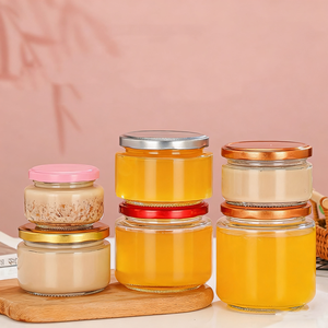 <span class=keywords><strong>Confiture</strong></span> <span class=keywords><strong>de</strong></span> miel d'épices Bouteilles en verre pour le stockage des aliments Bocaux avec couvercle 180ml 280ml 380ml 500ml Canning Chili Hot Sauce Pickles Container Jars - Product Image 2