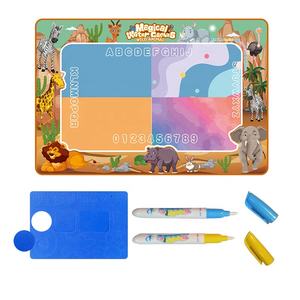 Tablero de agua de garabatos mágicos de tamaño pequeño, juguete para niños en edad preescolar, estera de dibujo de escritura de pintura de plástico reutilizable - Product Image 3