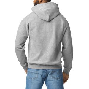 Sudadera con Capucha Extra Grande para Hombre al por Mayor, 100% Algodón, con Tu Logotipo, Sudadera con Capucha Gris para Hombre - Product Image 5