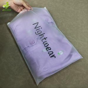 Custom Logo <strong>Print</strong> Sealable Zipper Zip Lock Frosted Poly <strong>Ziplock</strong> Packaging Bags for Small Clothing Apparel Brand Businesses - Product Image 3