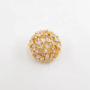 Luxury Buttons for Jewelry Making Wedding DIY Evening Dress Clothes Bags Shoes and Sew Craft Cubic Zirconia Embellishments Diamo