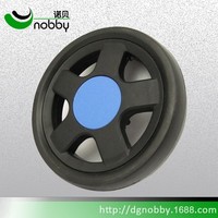 Roue de poussette de 5 pouces, roue en plastique EVA pour poussette de bébé