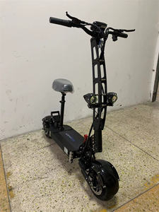 Trottinette électrique pliable pour adultes Geofought Wholesale 60V 30-40AH avec batterie Lion, pneus larges de 11 pouces, double moteur et éclairage LED - Product Image 3