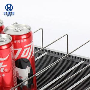 Estantes Apilables para Refrigerador, Estante de Almacenamiento de Bebidas con Rodillos de Alimentación por Gravedad, Sistema de Estantes Deslizantes de Aluminio Independiente - Product Image 1