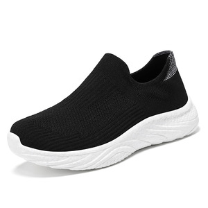 <span class=keywords><strong>Zapatillas</strong></span> de caminar sin cordones de punto transpirables y ligeras para <span class=keywords><strong>mujer</strong></span>, las más populares de 2026, mocasines informales diarios con soporte OEM ODM personalizado - Product Image 1