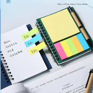 थोक में पेन रेफ्रिजरेटर स्टिकी नोटपैड पेपर कवर के साथ व्यक्तिगत सर्पिल बाउंड नोटबुक - Product Image 3