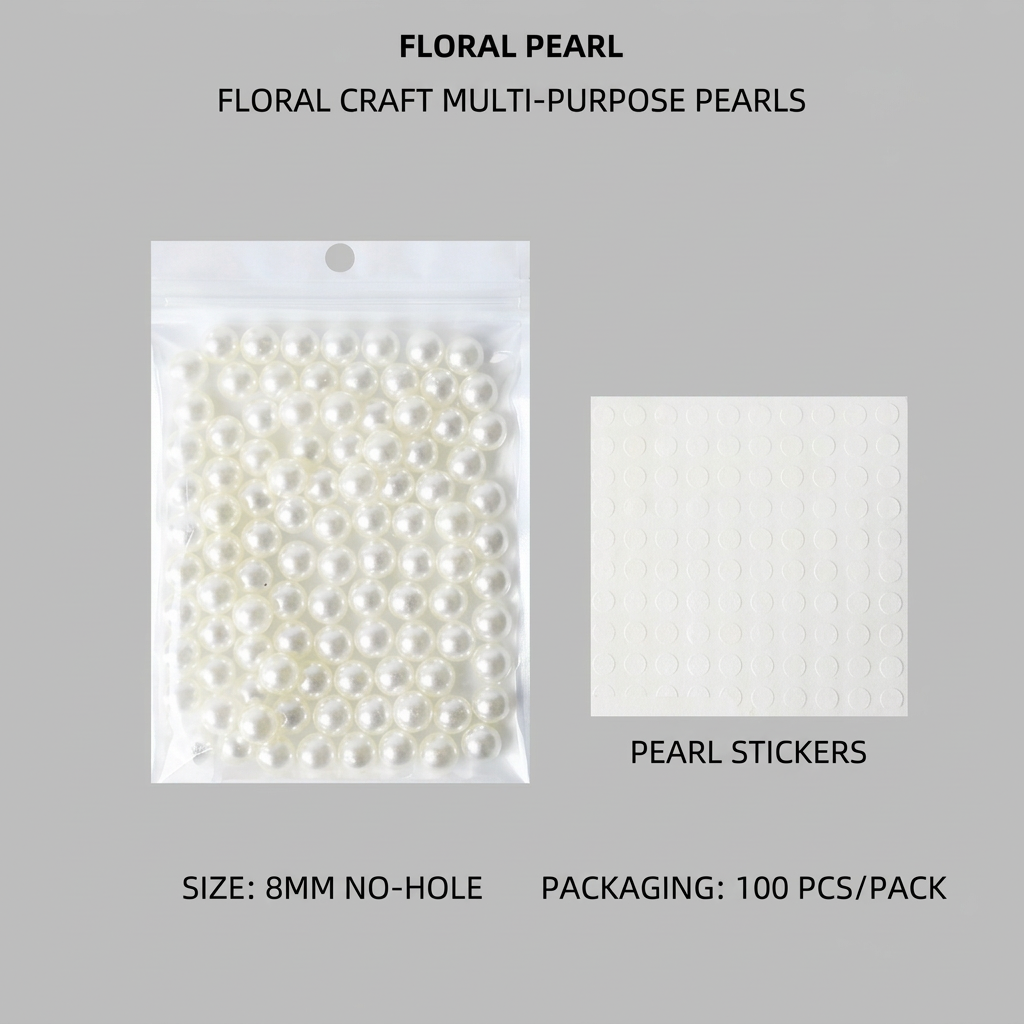 8mm * 100 pièces-blanc
