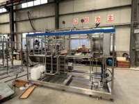Petite pasteurisation HTST de lait et yaourt 1000L/H, automatique, contrôlée par PLC, haute précision, économe en énergie, hygiénique, en acier inoxydable de qualité alimentaire