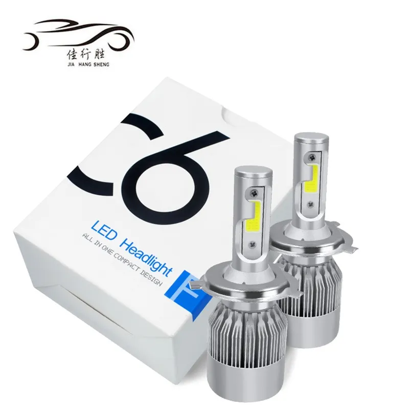 Prezzo di fabbrica sistema di illuminazione automatica C6 36W 6000K H1 H3 H4 H7 H11 accessori per auto 3800LM 9004 9007 lampadina per fari a led