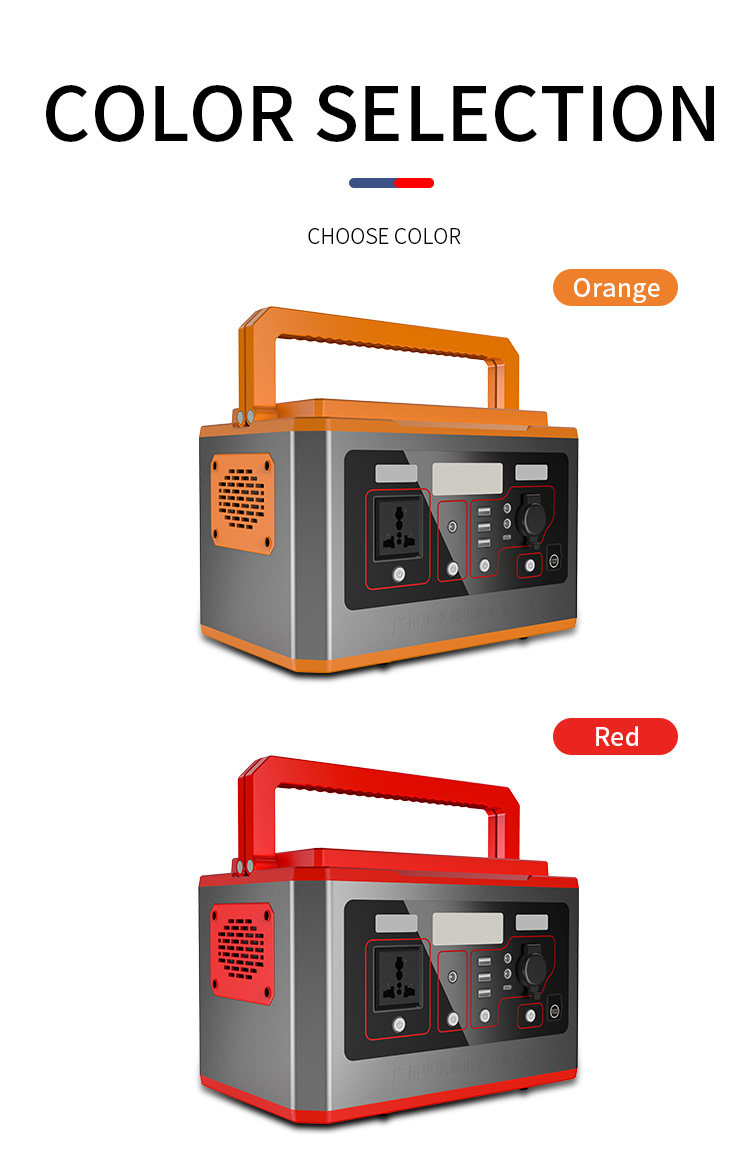 Movable Handle 500W Portable High Capacity Power Station For Camping Food Truck Explorer Phone - Power Station - 16